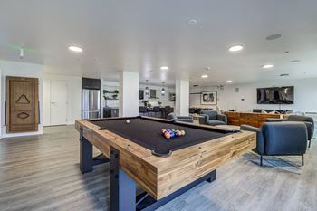 Full kitchen and billiards room